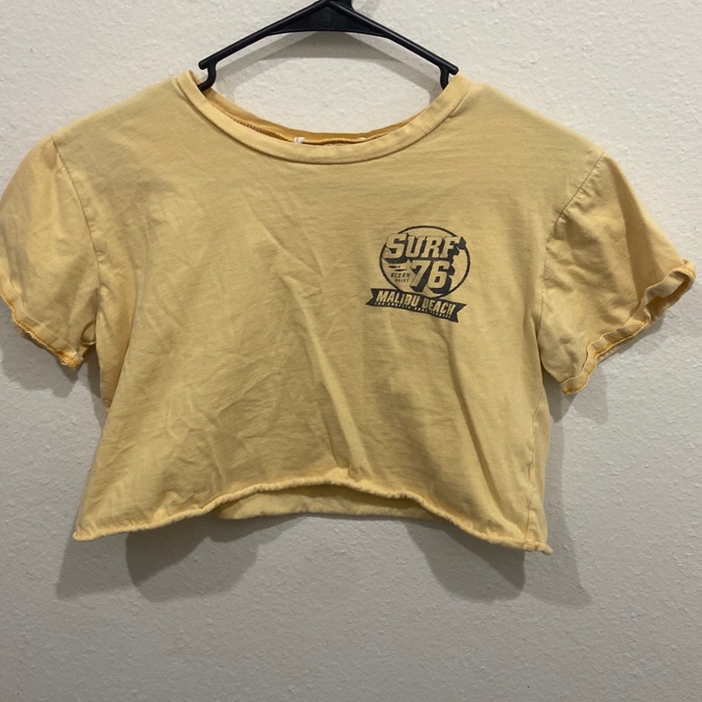 Malibu beach, california crop top. French pastry crop top